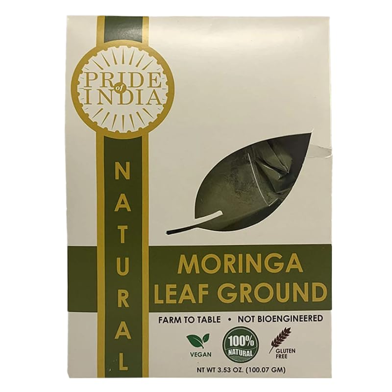 Premium Grade Pure & Raw Sun-dried Moringa Leaf Ground, (3.53oz - 100gm)