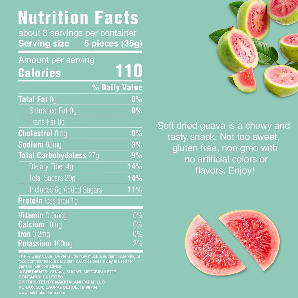 Guava Soft Dried Fruit 3.5oz