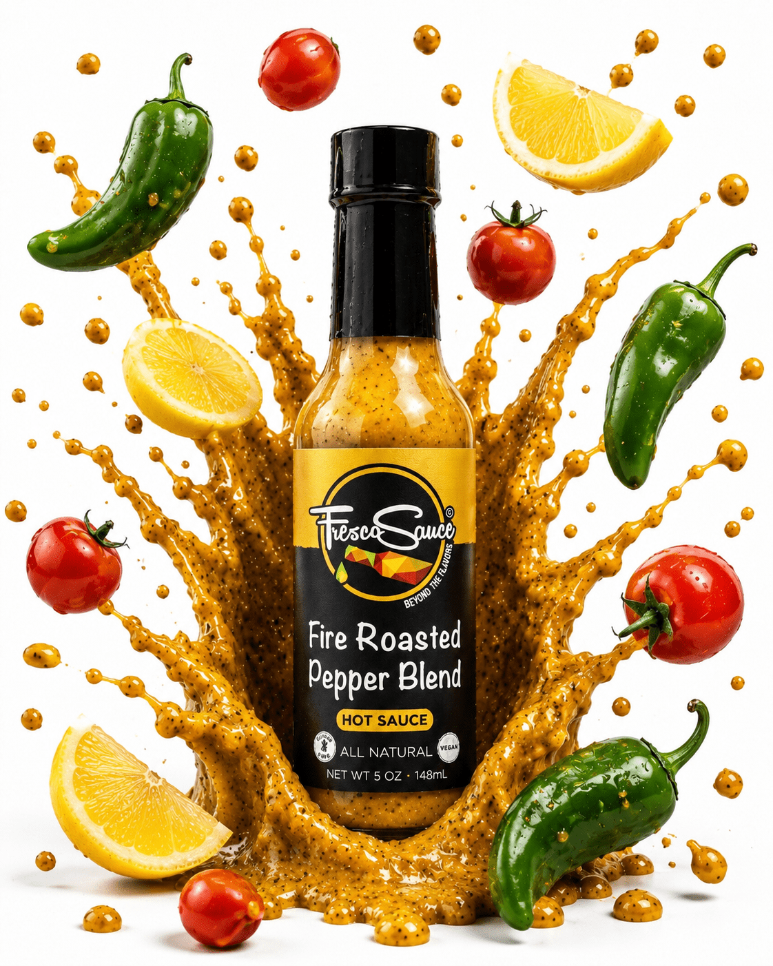 Fresco Sauce King Hot Sauce 6 pack Bundle  | Includes two Hot Ones Featured Sauces
